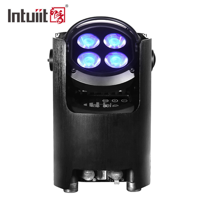 Равенство приведенное Uplights алюминиевой батареи света 4*12W беспроводной Dmx этапа свадьбы использующее энергию